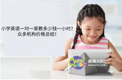 小學(xué)英語一對一家教多少錢一小時？眾多機構(gòu)價格總結(jié)！
